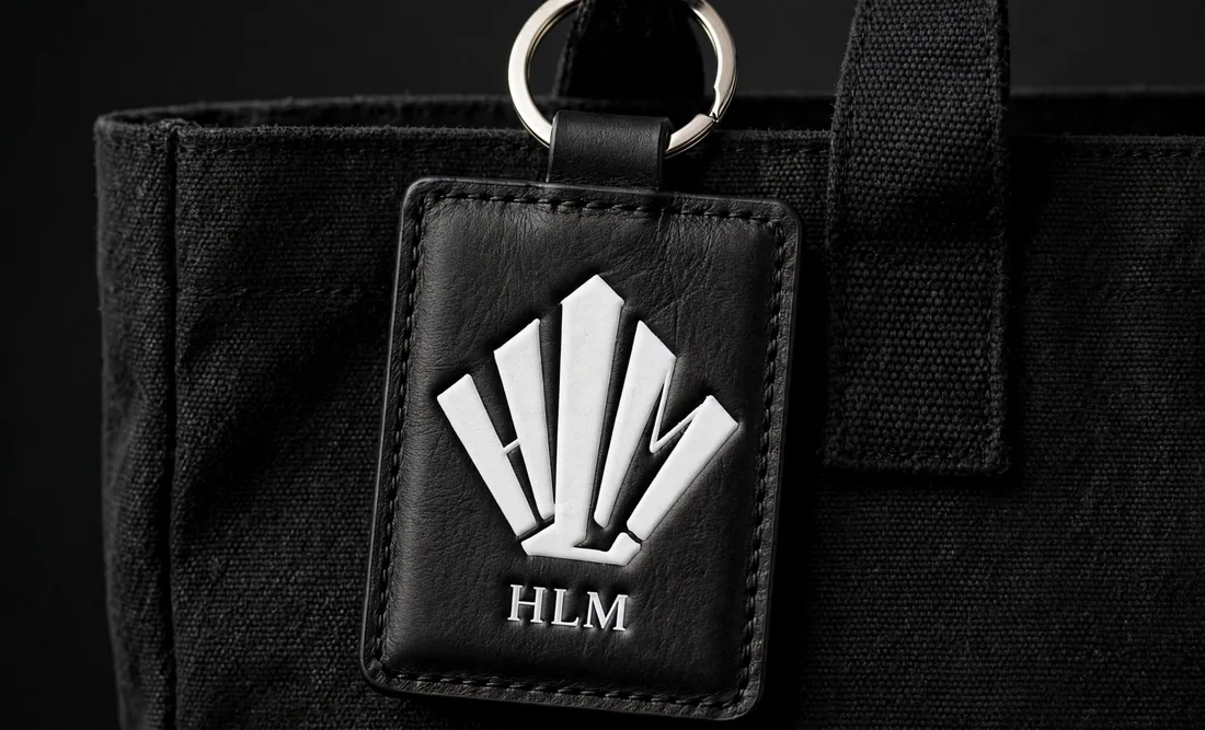 Tote bag et porte-clés — Le sac accompagné de son porte-clés en cuir.